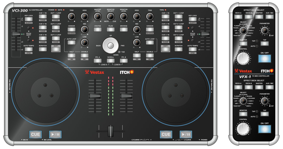 VFX-1 Vestax Controller for Itch FX - DJ TechTools